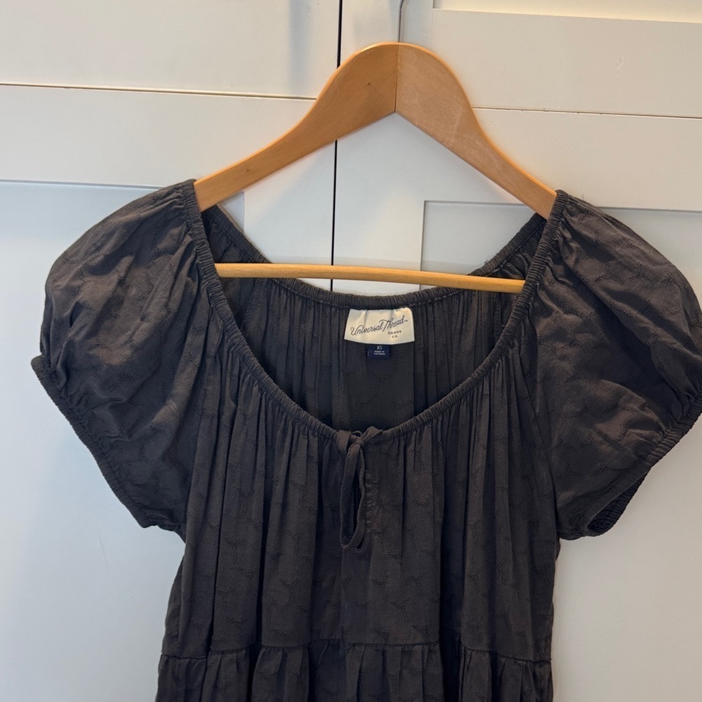 Universal Thread Gray Midi Dress Size: XS - Picture 3 of 7
